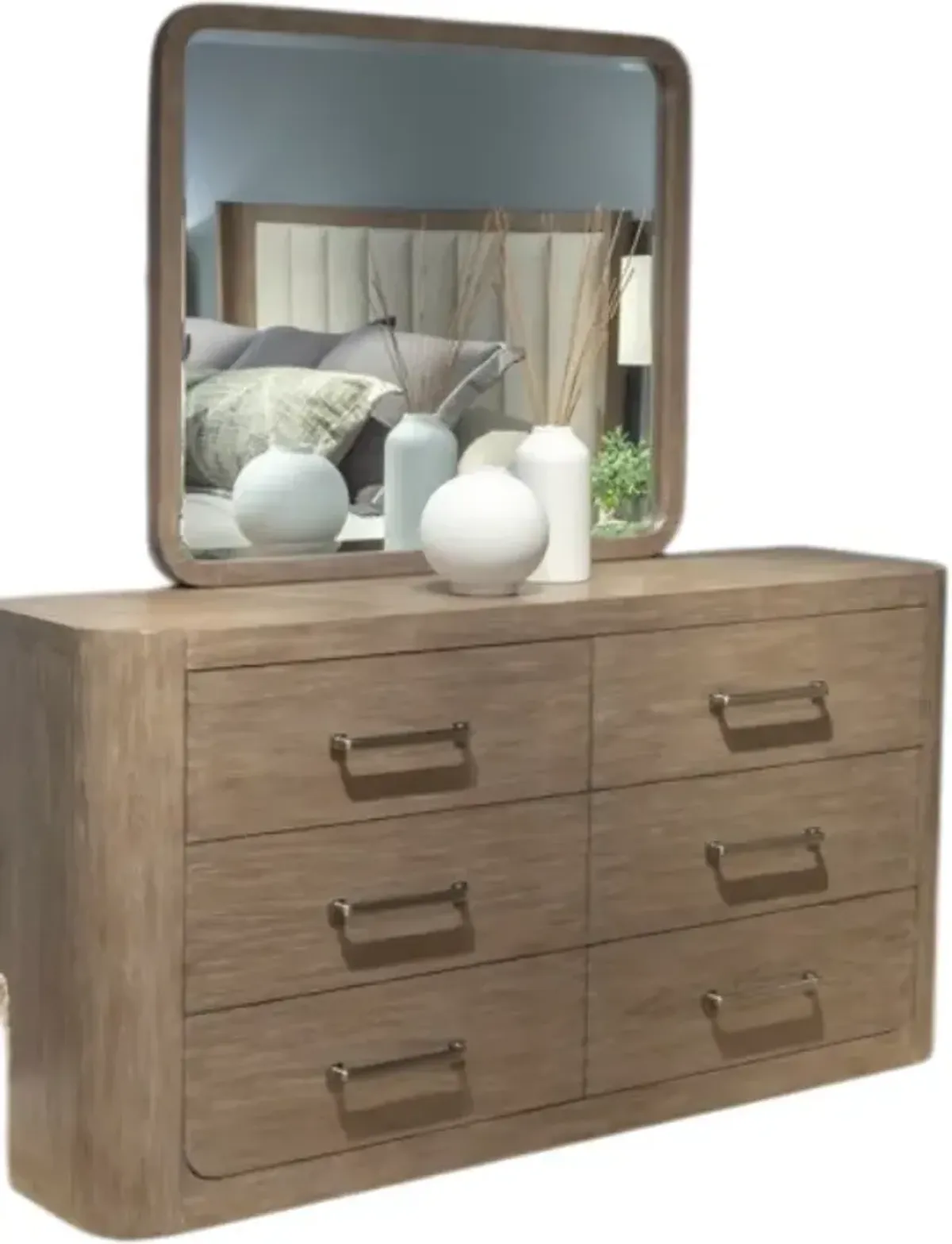 Liberty Furniture South Bend 3-Piece Burnished Clay/Gravel Queen Upholstered Bedroom Set