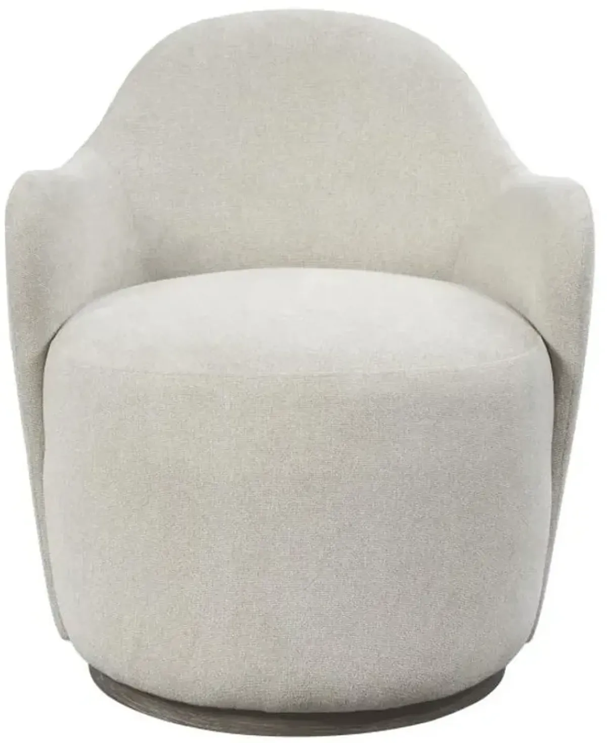 Bernards Trilogy Ivory Barrel Arm Chair