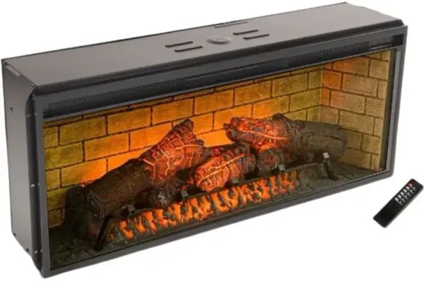 Sunny Designs™ Black 42" Log Fireplace Insert
