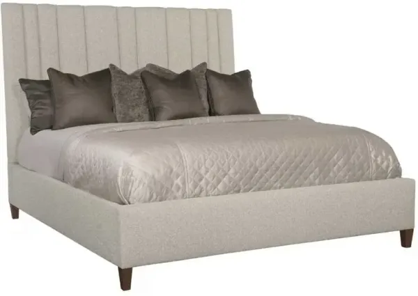 Bernhardt Modena Gray Queen Upholstered Panel Bed