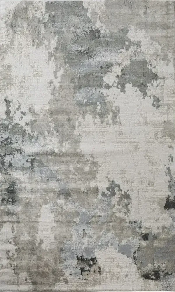 Feizy Prasad Gray 5'x8' Area Rug