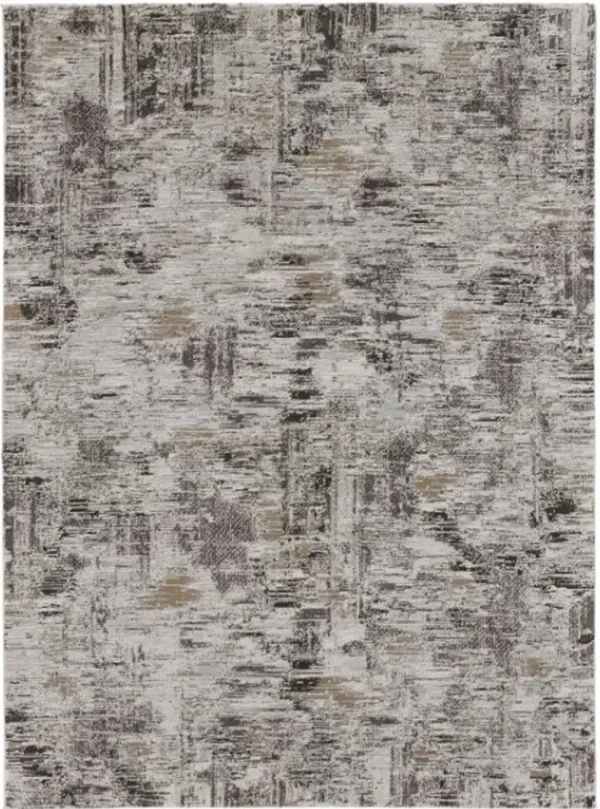 Feizy Vancouver Charcoal/Ivory 5' x 8' Rug