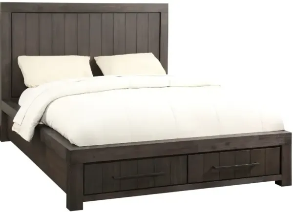 Modus Furniture Heath Basalt Gray Queen Storage Bed