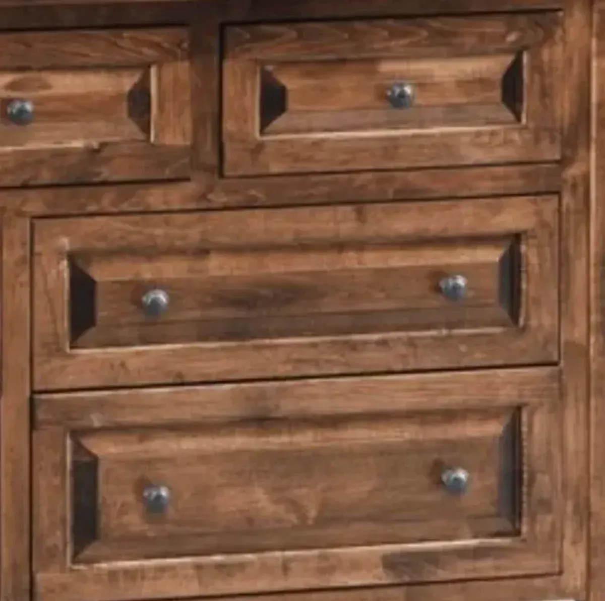Archbold Furniture Amish Essentials Carson Maple Bark 7-Drawer Dresser
