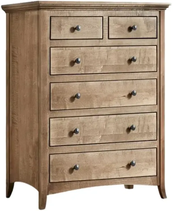 Archbold Furniture Amish Essentials Provence Sandstone 6-Drawer Chest