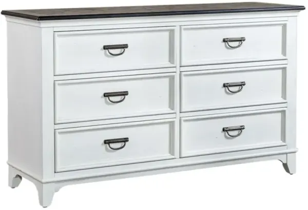 Liberty Furniture Allyson Park Wirebrushed White Dresser