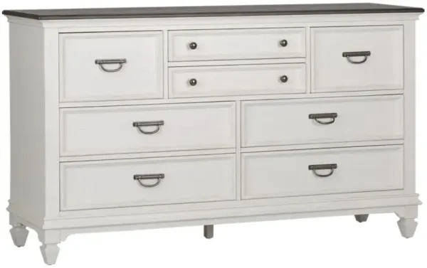 Liberty Furniture Allyson Park Charcoal Top/Wire Brushed White Dresser