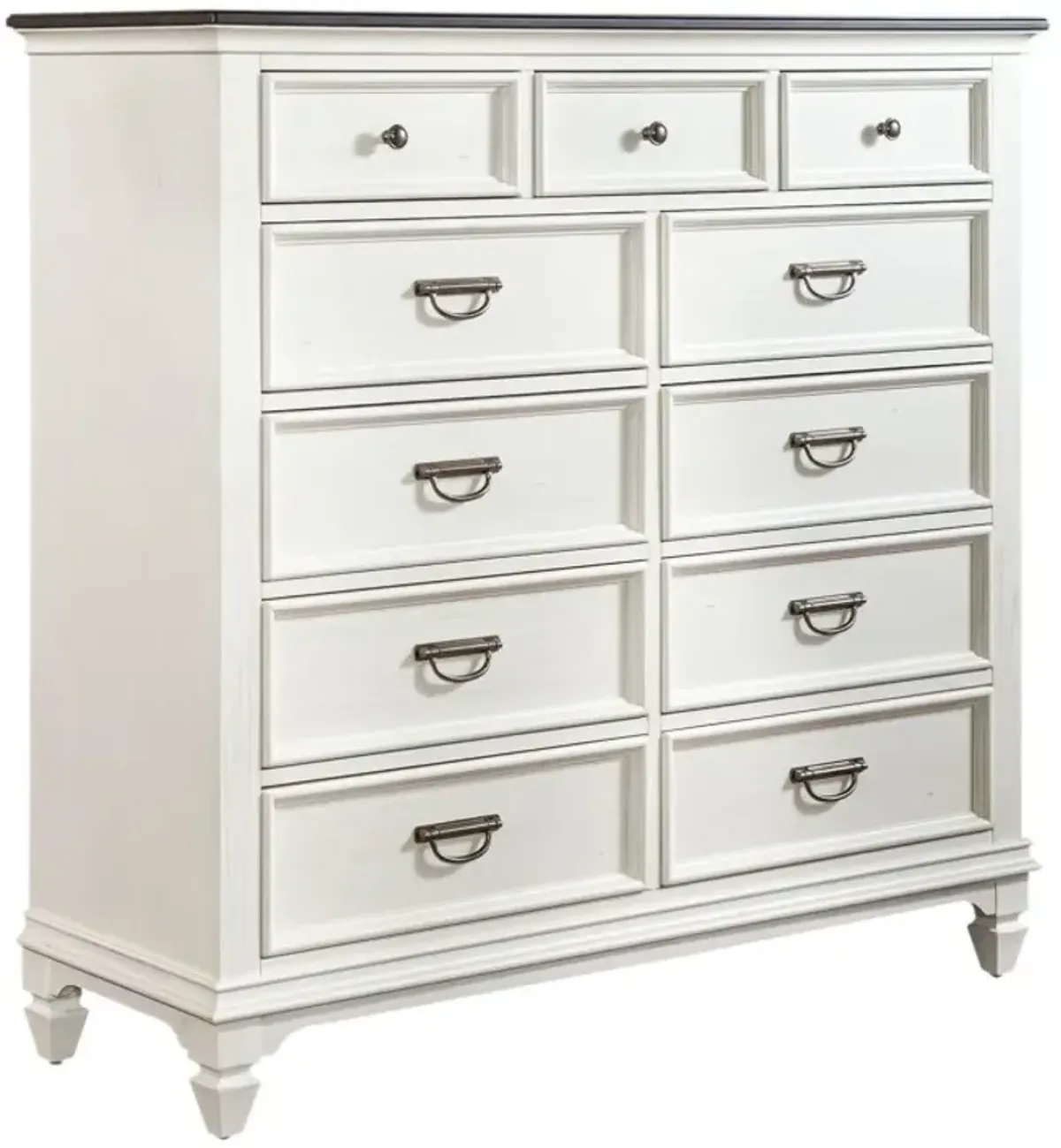 Liberty Furniture Allyson Park Charcoal/Wirebrushed White Chesser