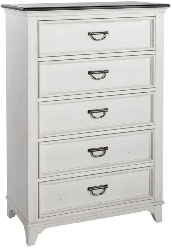 Liberty Furniture Allyson Park Charcoal/Wirebrushed White Chest