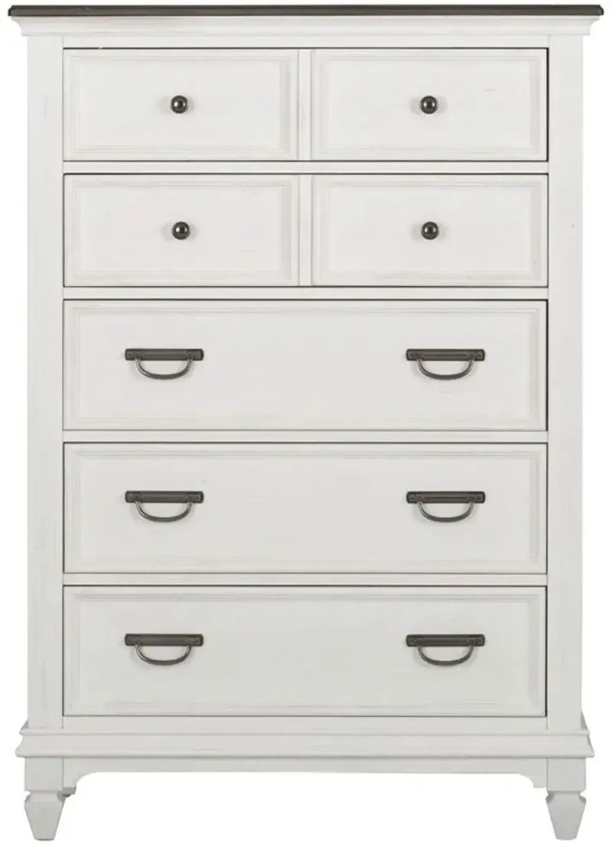 Liberty Furniture Allyson Park Charcoal Tops/Wire Brushed White Chest