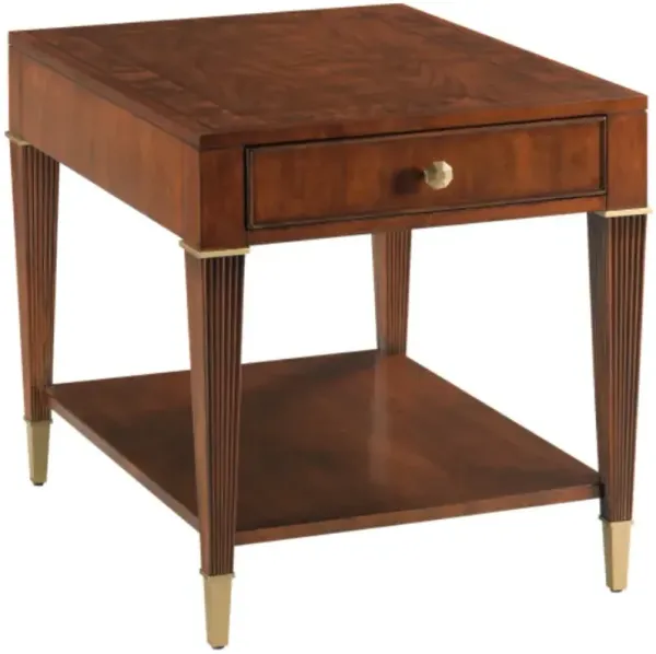 American Drew® Addison Greenhill Brown Rectangular End Table