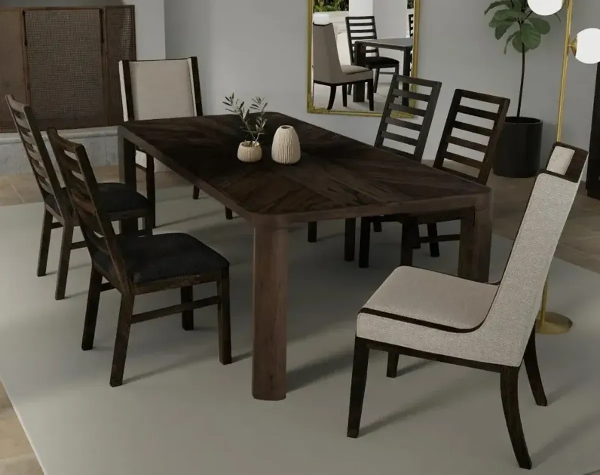 International Furniture Direct Balam 5-Piece Black Dining Set