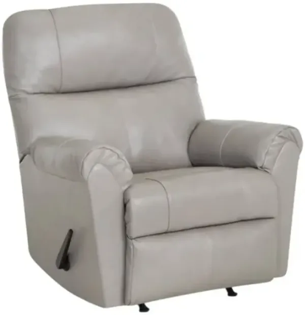 Franklin™ Harvey Capricorn Silver Leather Manual Rocker Recliner