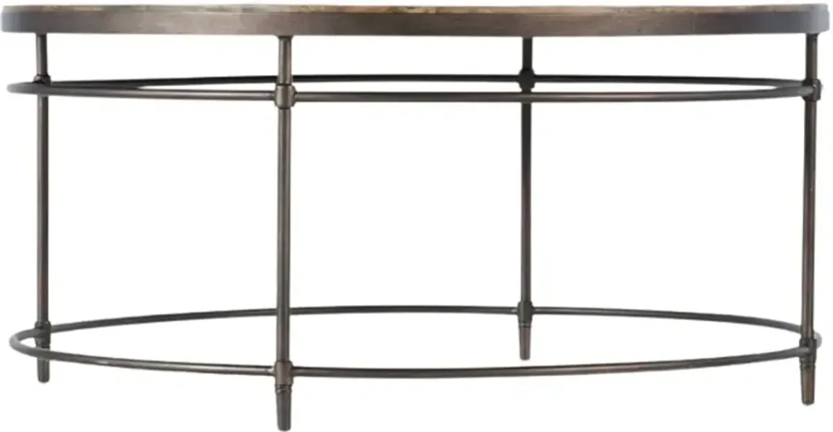 Hooker® Furniture Saint Armand Light Wood Cocktail Table with Bronze Base