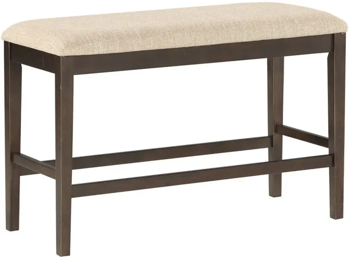 Homelegance® Balin Dark Brown Counter Height Bench
