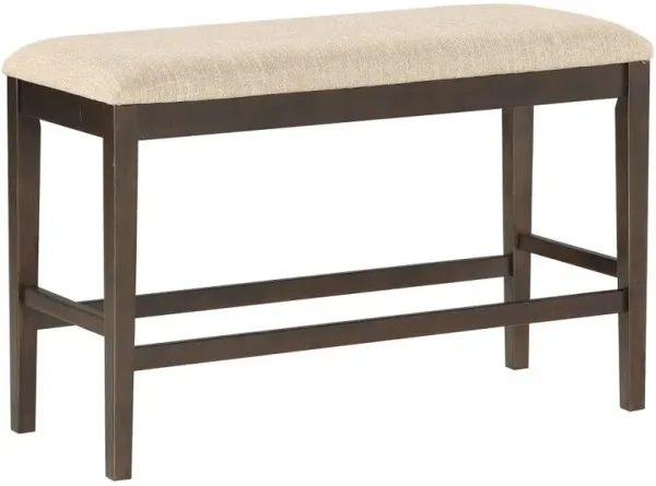 Homelegance® Balin Dark Brown Counter Height Bench