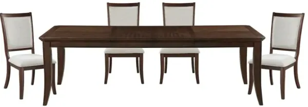 Homelegance® Claymont 5-Piece Beige/Cherry Dining Set