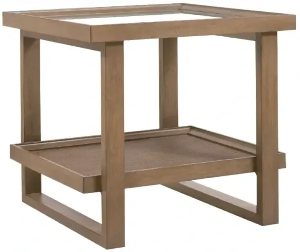 Hooker® Furniture Sonnet Glass Top End Table with Wren Base