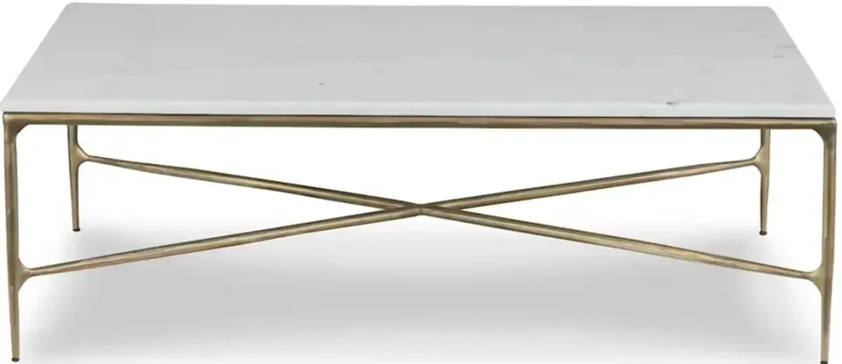 Bassett® Furniture Keswick Bronze/White Rectangular Cocktail Table