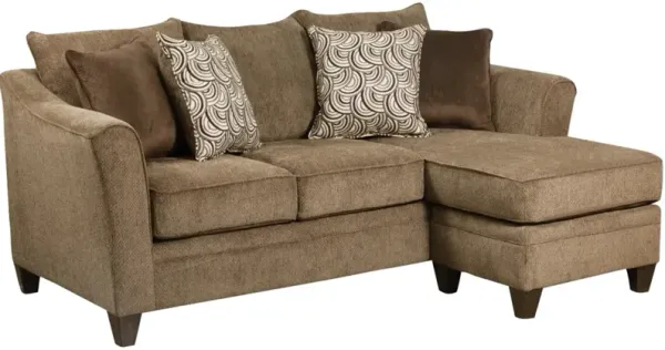 A & W Custom Furniture Albany Truffle Sofa Chaise