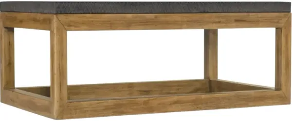 Hooker® Furniture Big Sky Furrowed Bark Cocktail Table with Vintage Natural Base