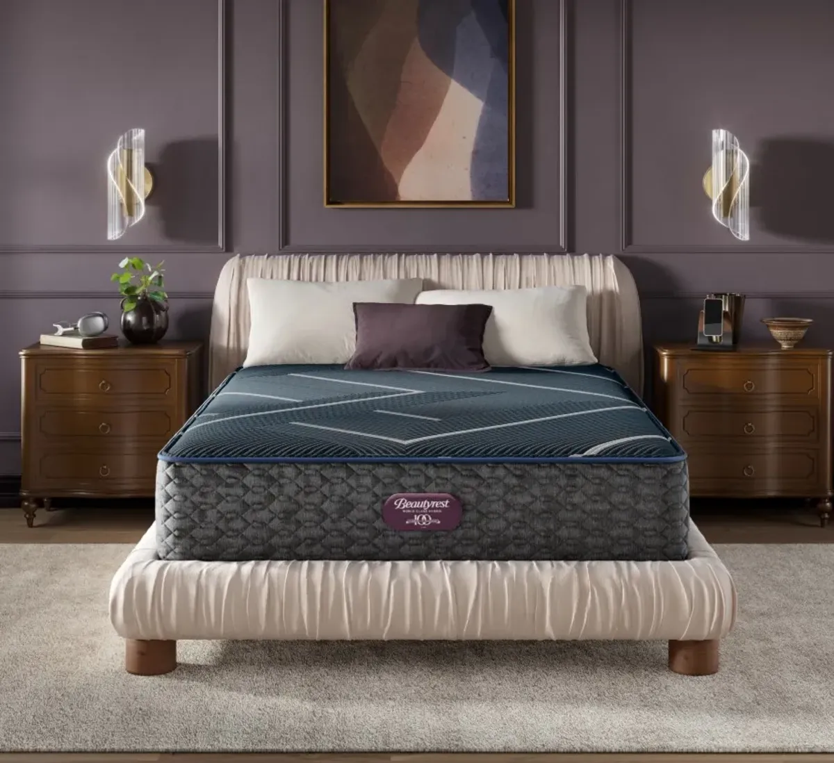 Beautyrest® World Class Hybrid™ Level Four 13.5" Plush Smooth Top Queen Mattress