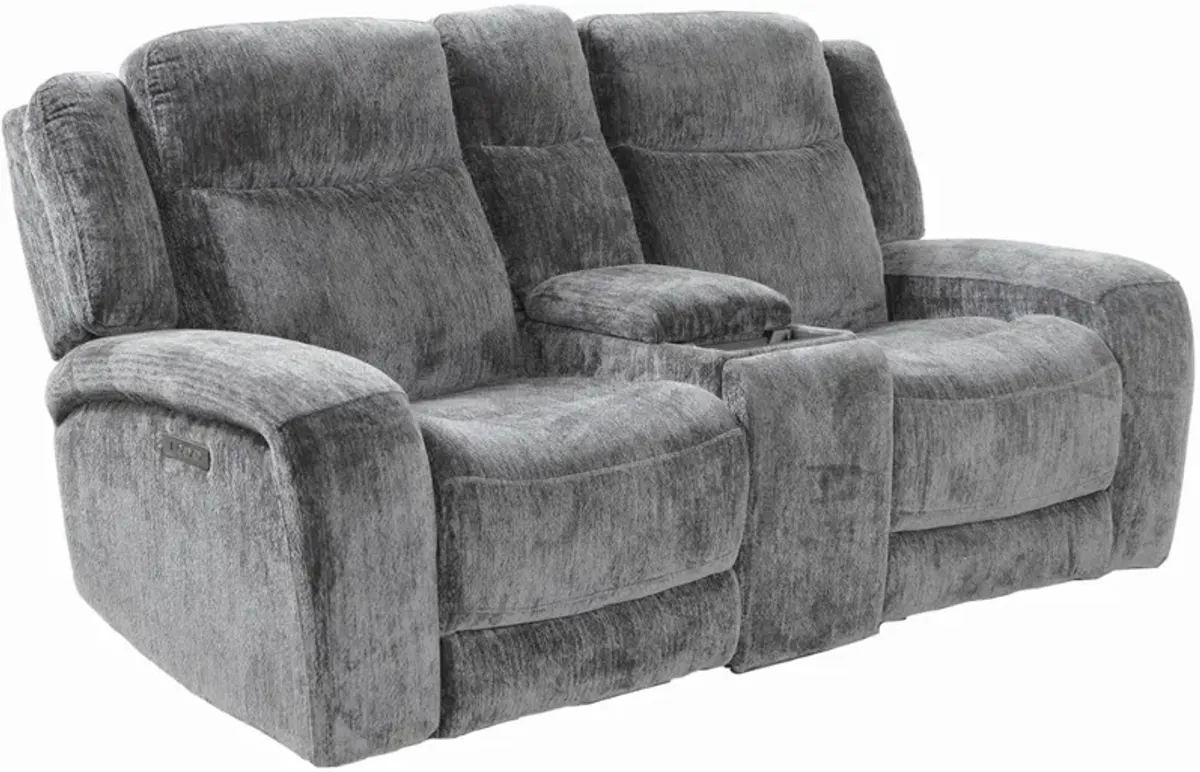 Cheers by Man Wah Lucie Dove Power Reclining Loveseat