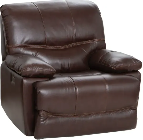 Cheers by Man Wah Dark Brown Power Recliner