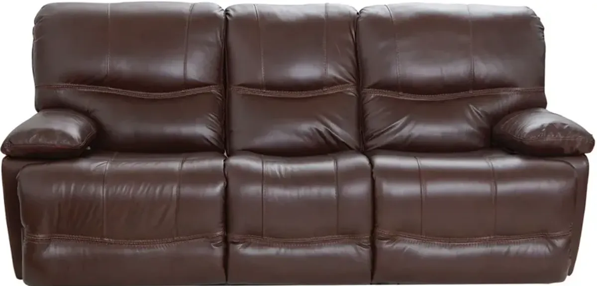 Cheers by Man Wah Dark Brown Power Reclining Sofa