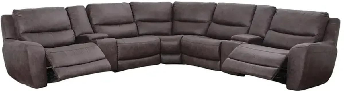 Cheers by Man Wah 7-Piece Texas Granite Power Reclining Sectional
