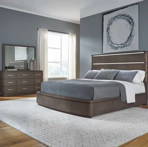 Liberty Furniture Cascade Falls 3-Piece Satin Espresso Queen Bedroom Set