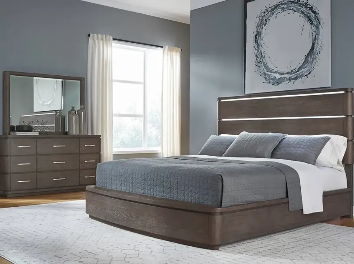 Liberty Furniture Cascade Falls Satin Espresso Queen Panel Bed