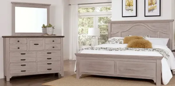 Vaughan-Bassett Bungalow 3-Piece Dover Gray King Bedroom Set