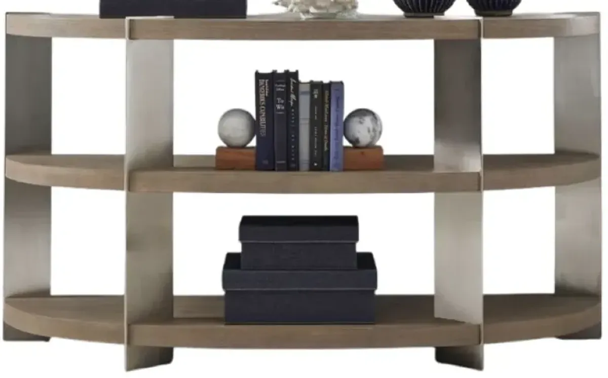 Liberty Furniture Harlow Sandstone/Satin Nickel Sofa Table