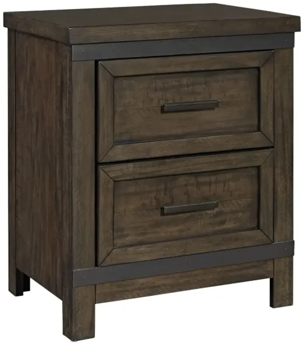 Liberty Furniture Thornwood Hills Rock Beaten Brown Youth Nightstand