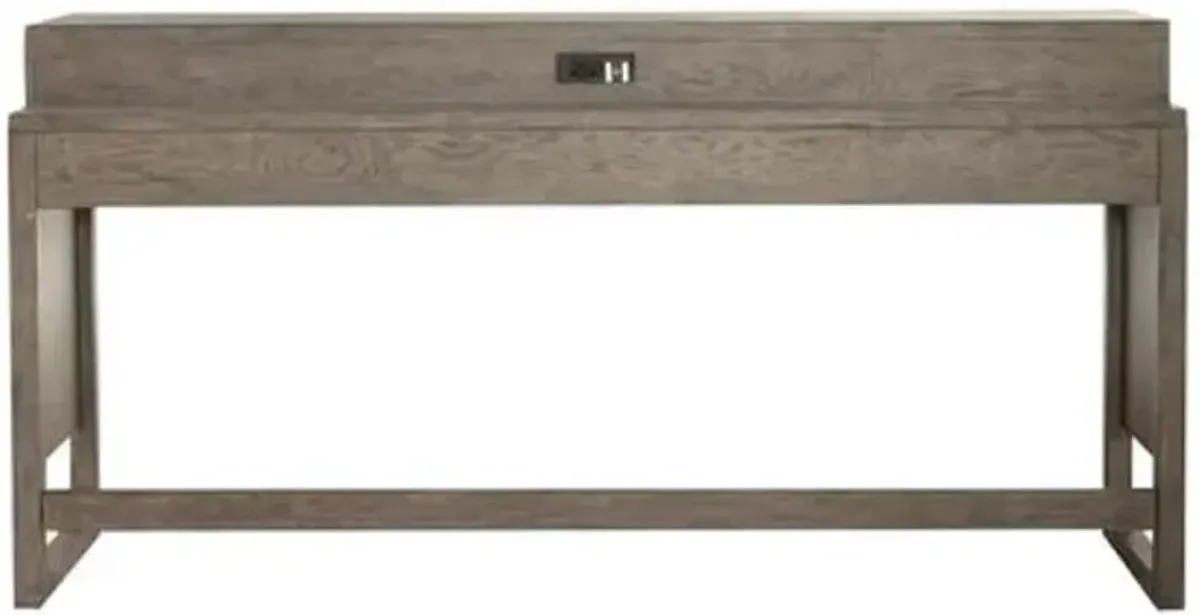 Liberty Furniture Bartlett Field Dusty Taupe Console Bar Table