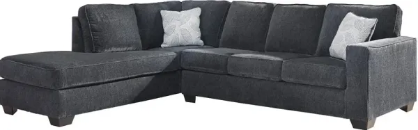 Signature Design by Ashley® Altari 2-Piece Slate Left-Arm Facing Sectional and Chaise