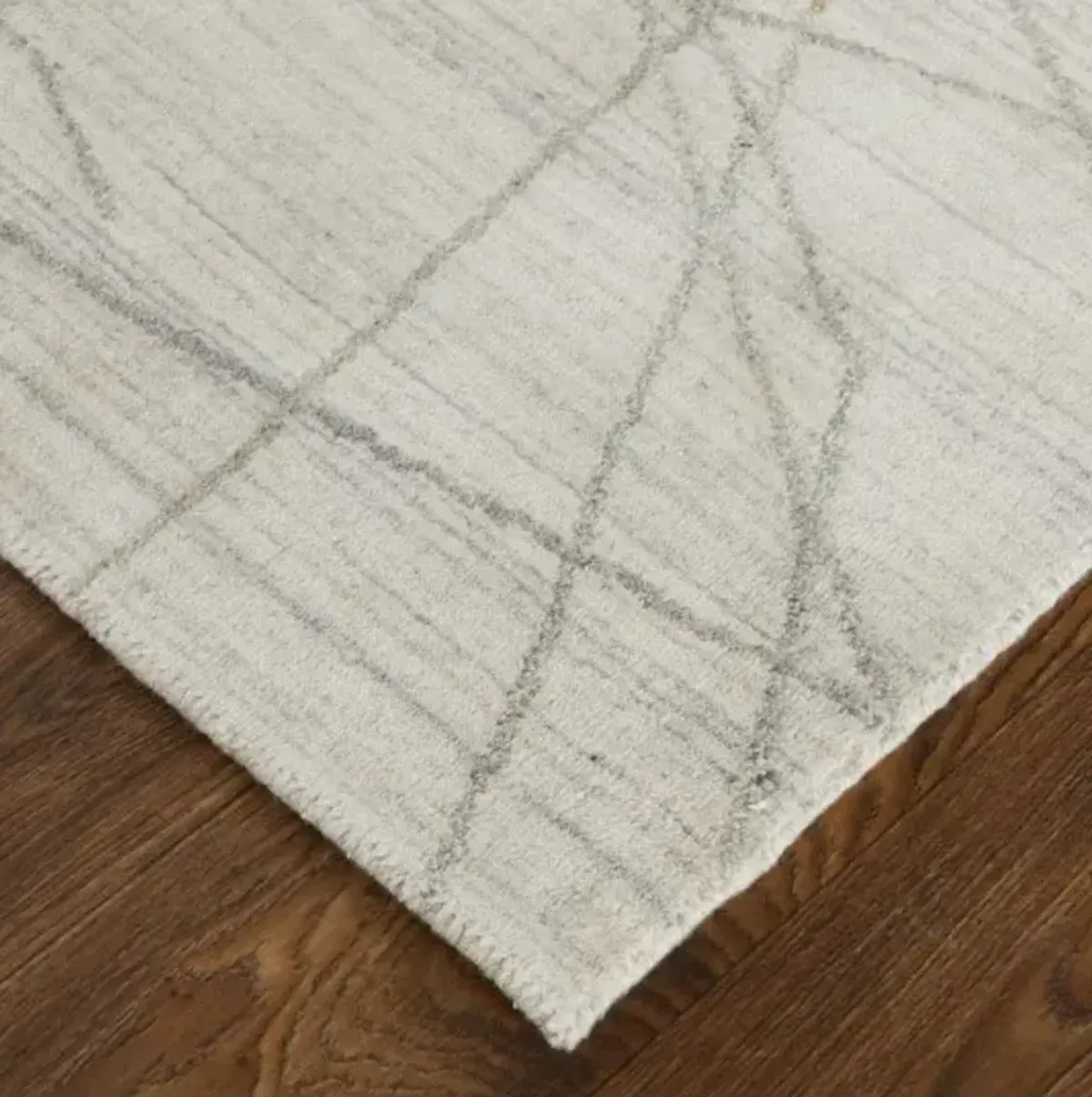 Feizy Whitton Ivory/Charcoal 5'x8' Area Rug