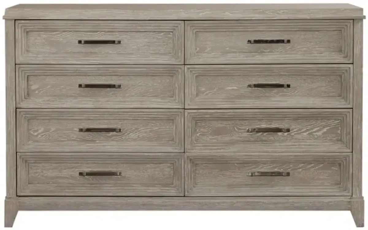Liberty Furniture Belmar Silver Champagne/Washed Taupe Dresser