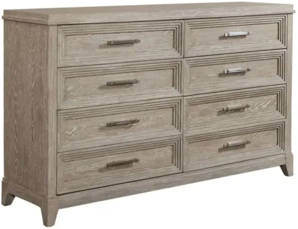 Liberty Furniture Belmar Silver Champagne/Washed Taupe Dresser