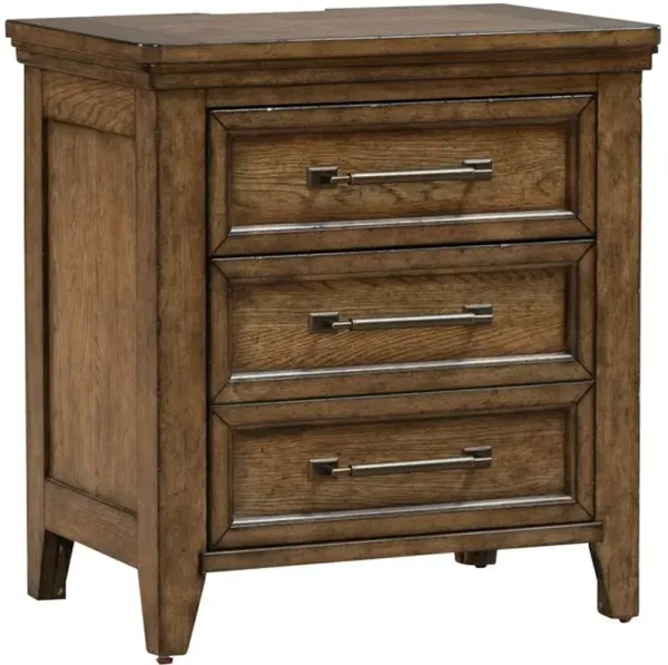 Liberty Furniture Carolina Park Amber Brown Nightstand