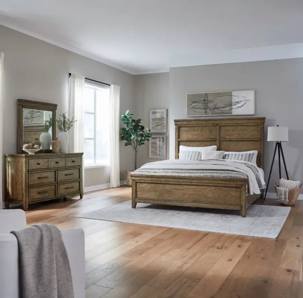 Liberty Furniture Carolina Park 3-Piece Amber Brown Queen Bedroom Set