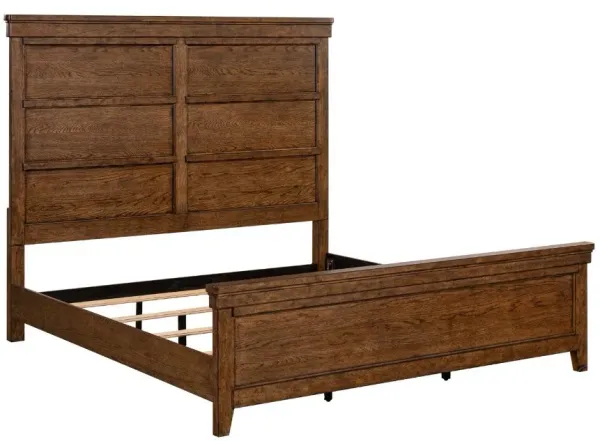 Liberty Furniture Carolina Park Amber Brown King Panel Bed