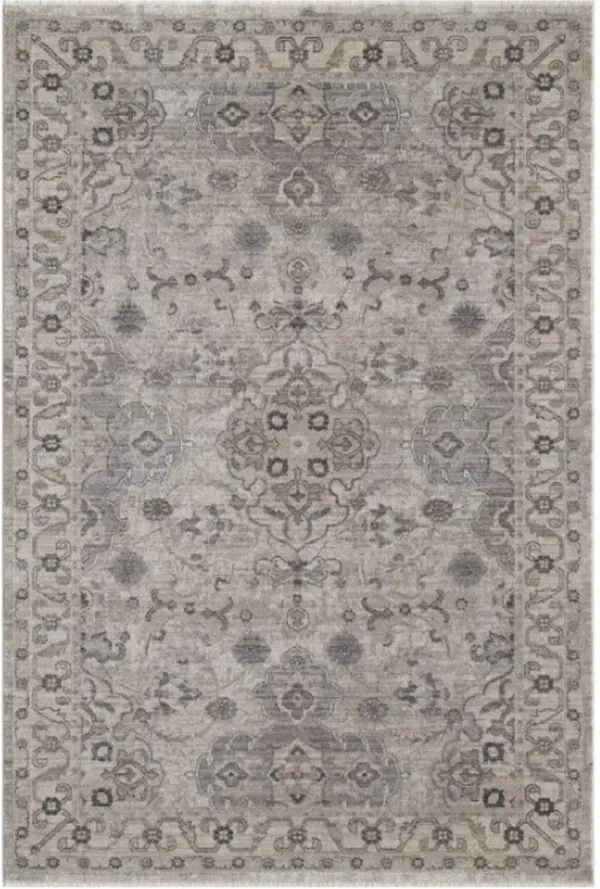 KAS Rugs Adele Grey/Ivory Amelia 5'x8' Area Rug