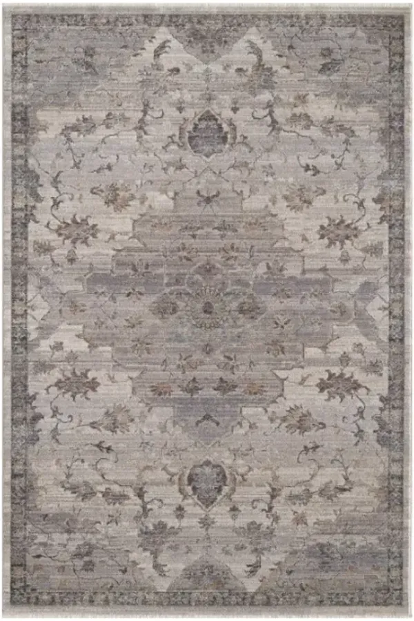 KAS Rugs Adele Grey/Ivory Courtney 5'x8' Area Rug