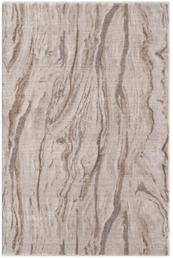 KAS Rugs Adele Ivory Beige Stone 5'x8' Area Rug
