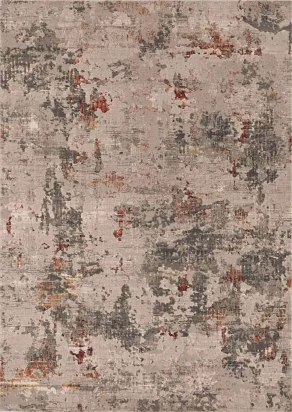 KAS Rugs Aura Brick/Grey Wonder 8'x11' Area Rug