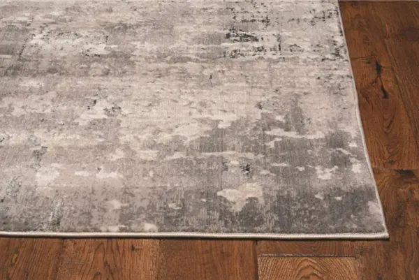 KAS Rugs Aura Grey/Teal Timeless 8'x11' Area Rug