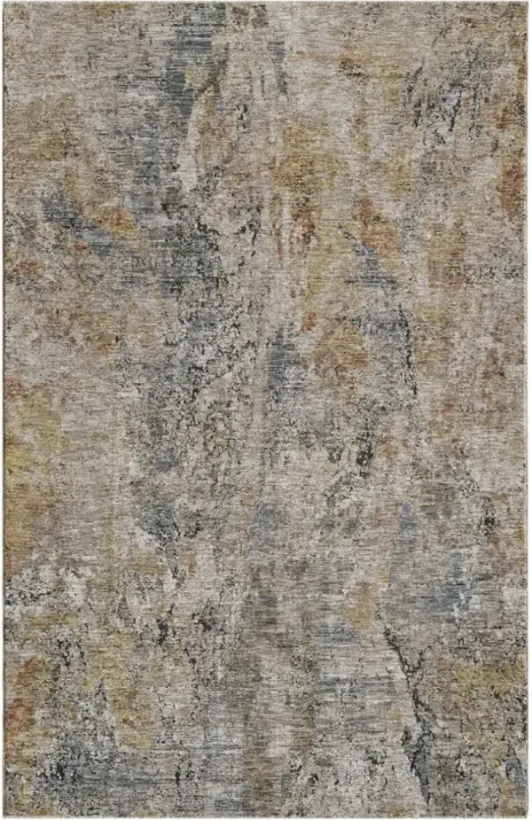 KAS Rugs Avani Blue/Spice Barcelona 5'x8' Area Rug