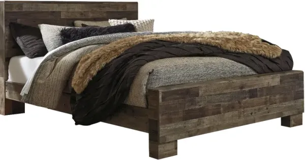 Benchcraft® Derekson Multi Gray Queen Panel Bed